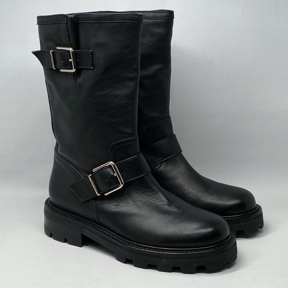 Jimmy Choo Double Buckle Moto Boots size 36 - Picture 7 of 15
